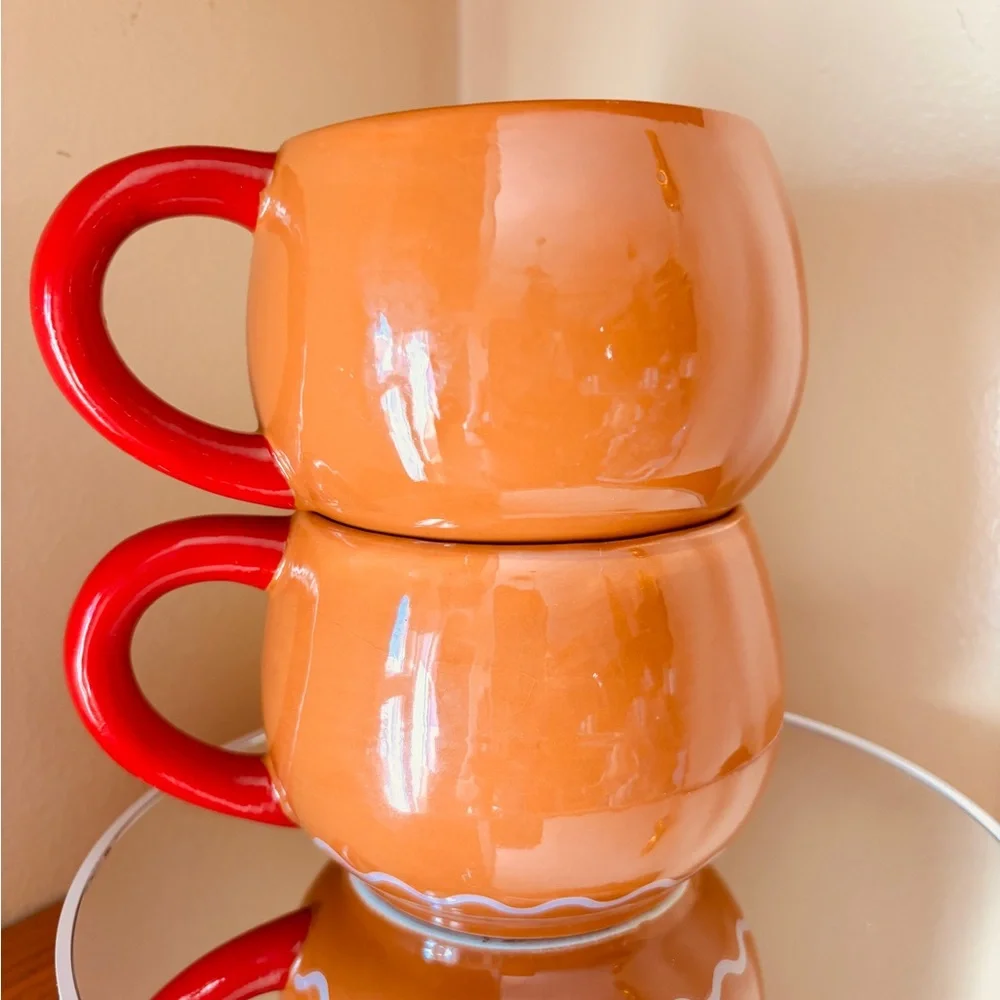 Gingerbread Couple Mug Set | Cute Holiday Coffee Cups | Christmas Kitchen Decor - Picture 7 of 7